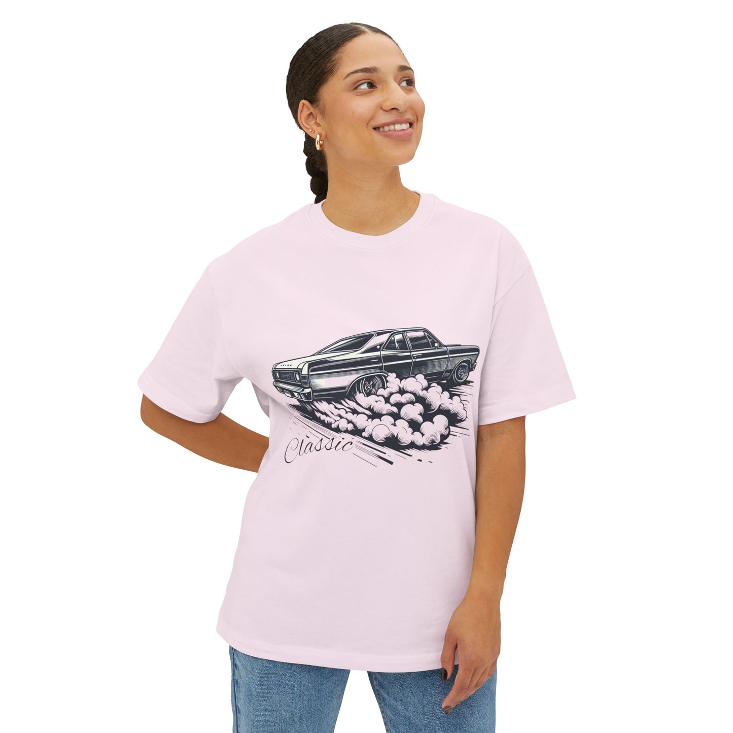 Classic Ford Car Oversized Tee