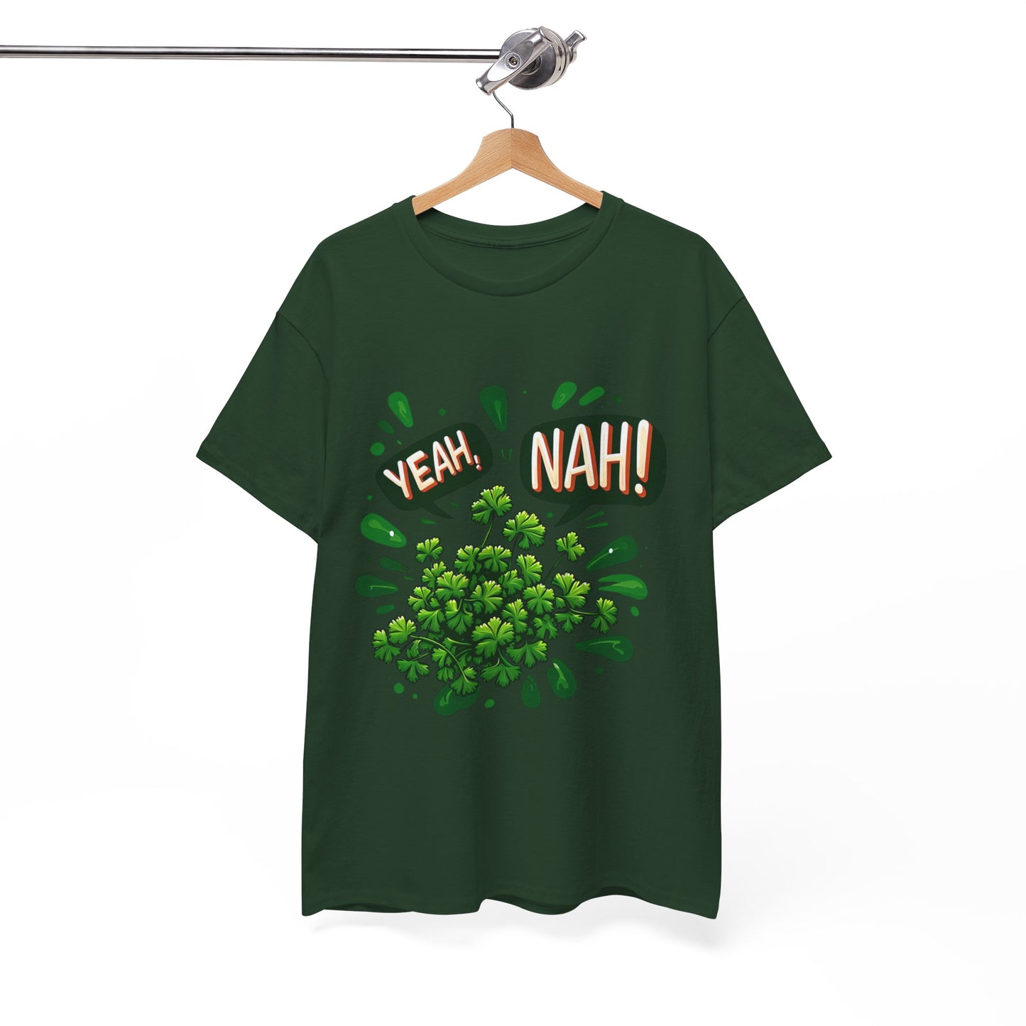 Yeah Nah to Coriander Unisex Heavy Cotton Tee