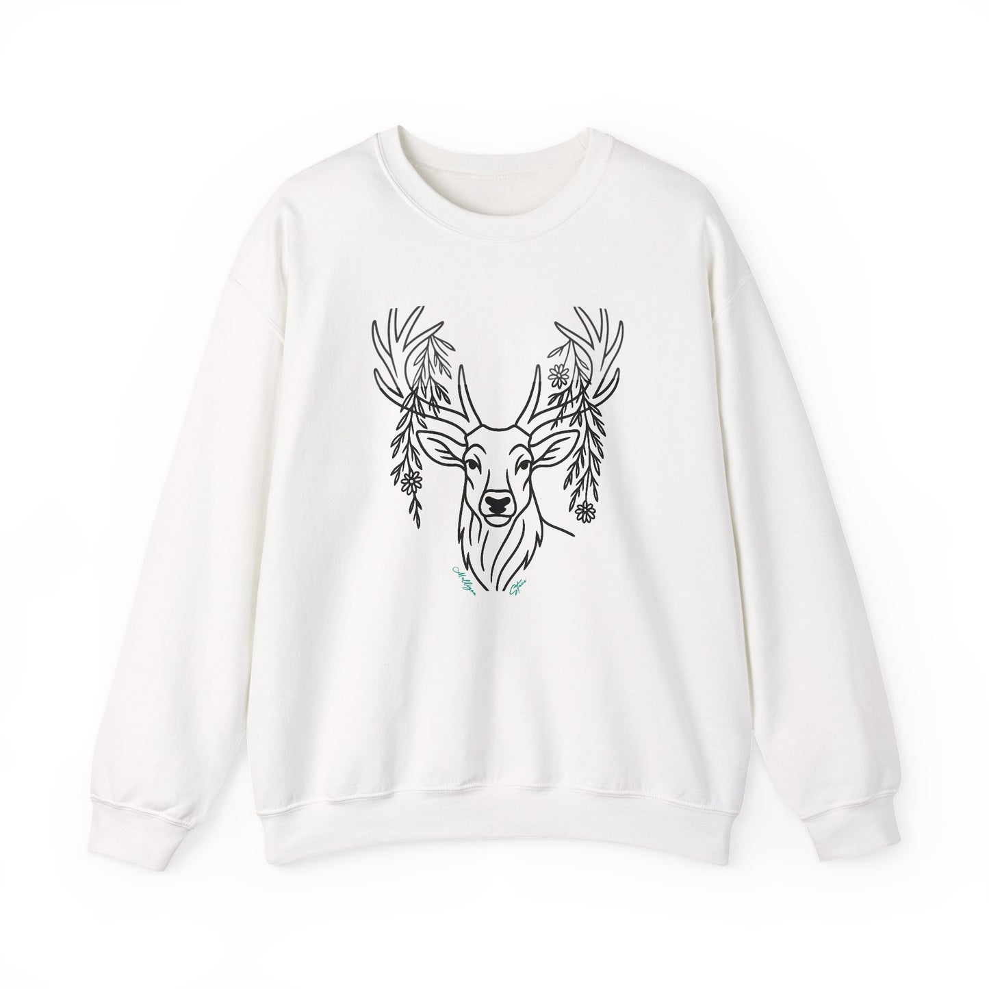 Deer Graphic Crewneck Sweatshirt - Unisex