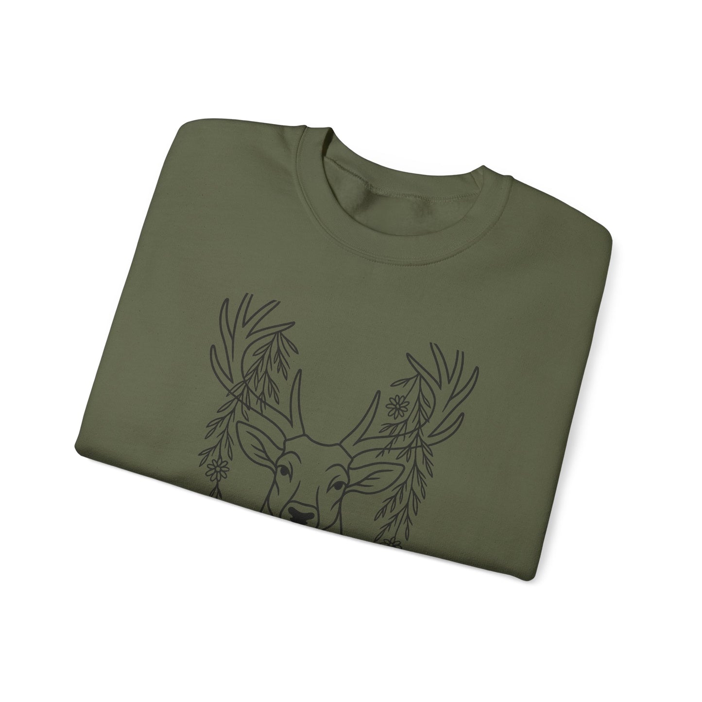 Deer Graphic Crewneck Sweatshirt - Unisex