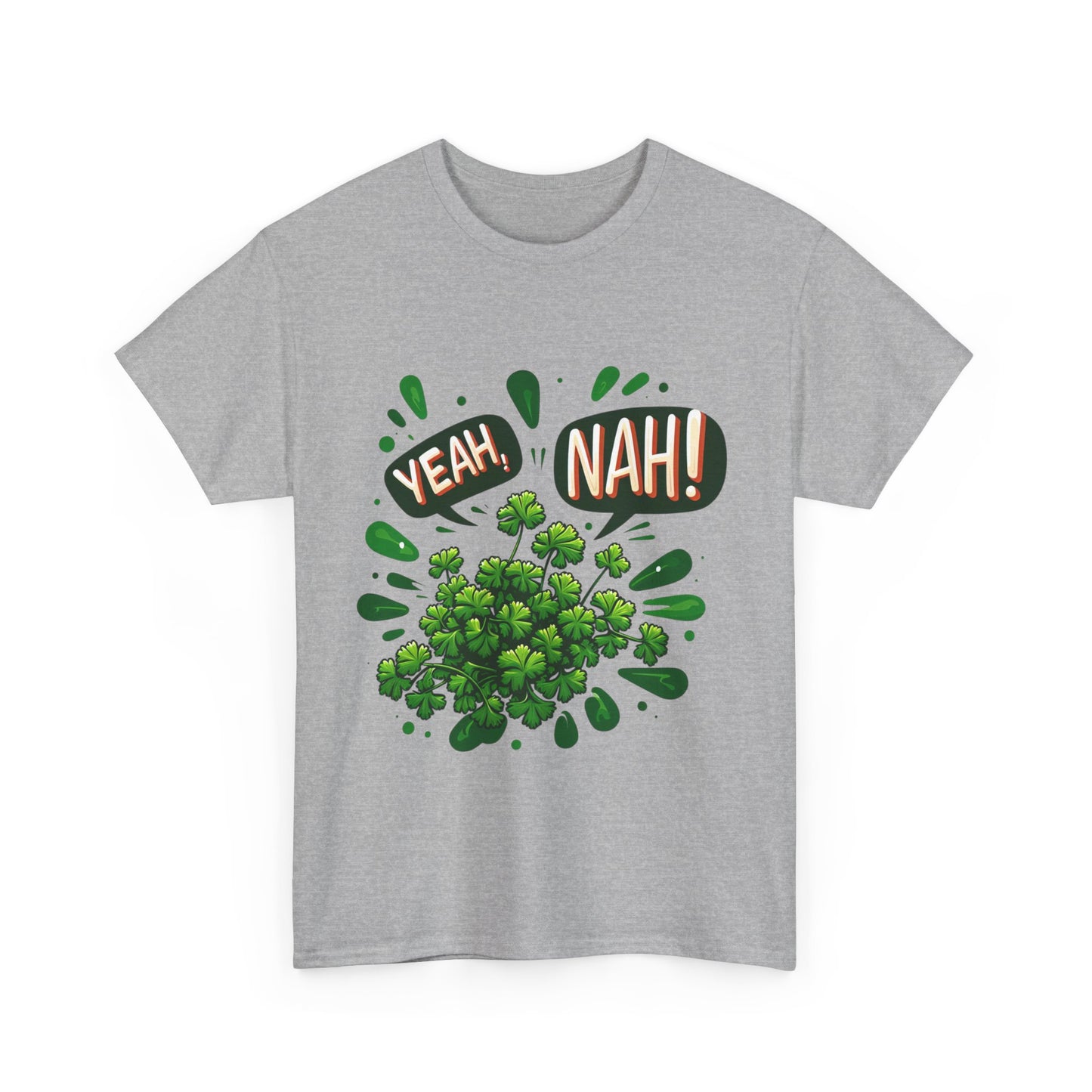 Yeah Nah to Coriander Unisex Heavy Cotton Tee