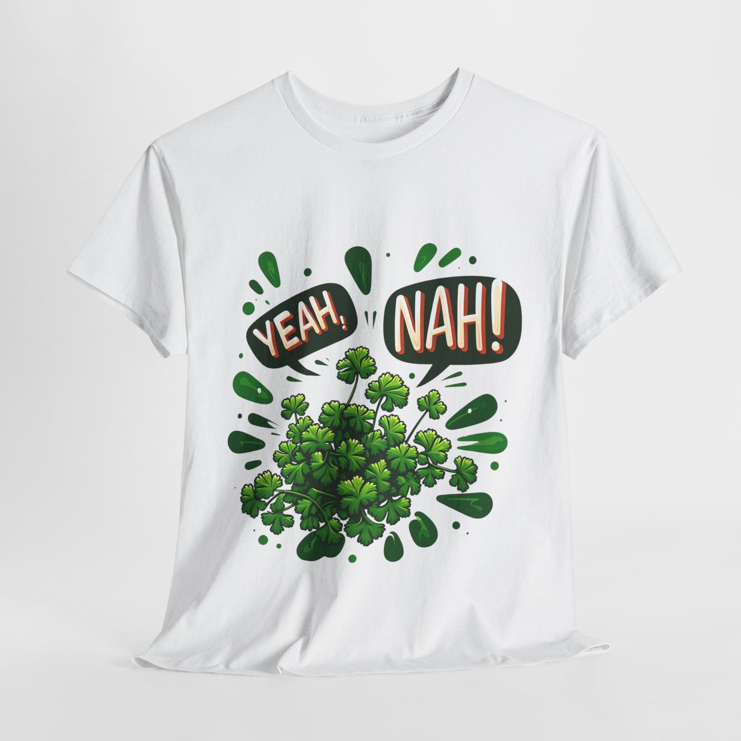 Yeah Nah to Coriander Unisex Heavy Cotton Tee