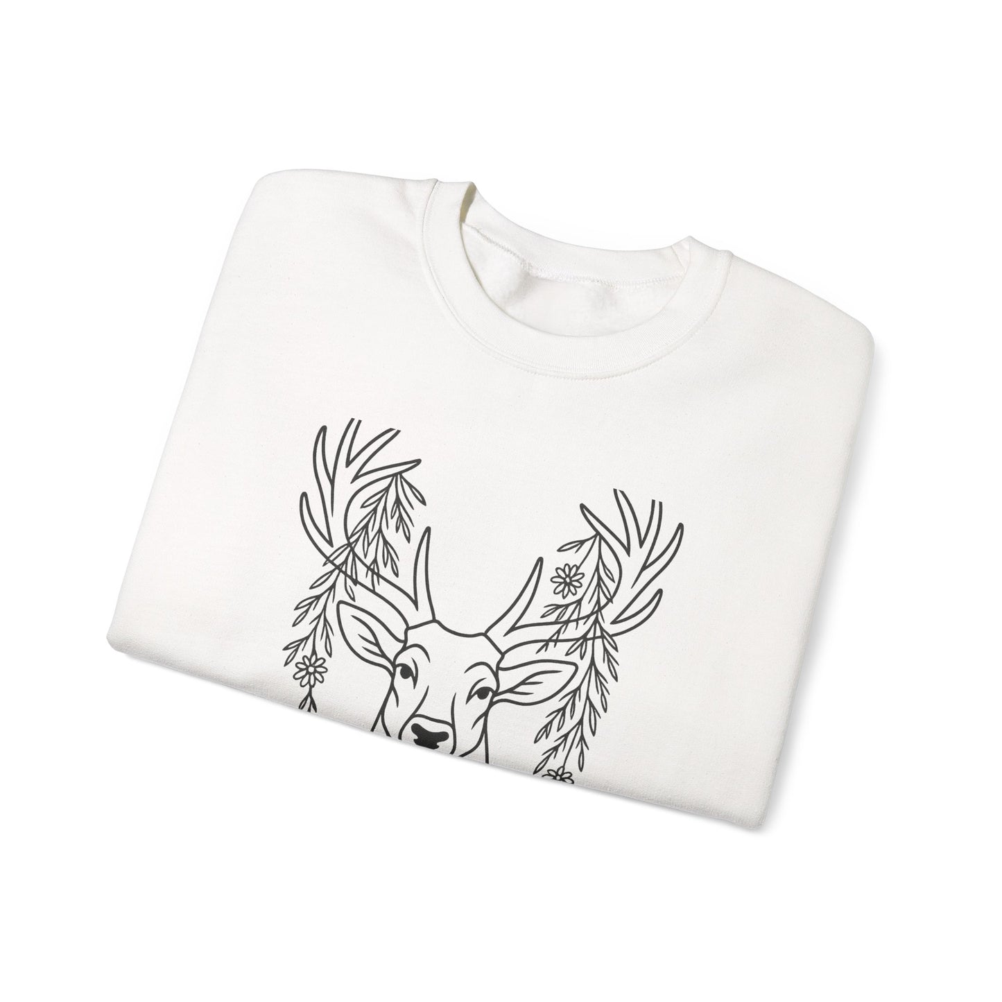 Deer Graphic Crewneck Sweatshirt - Unisex