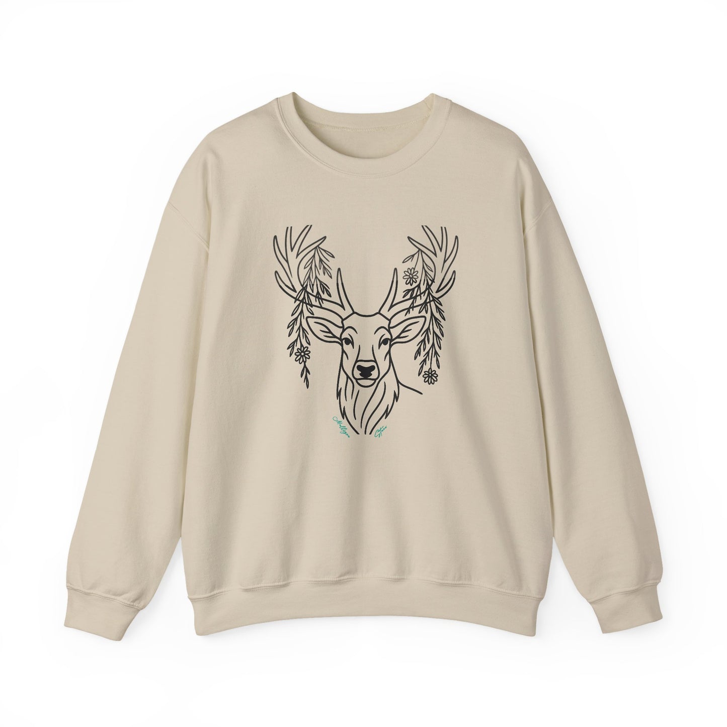 Deer Graphic Crewneck Sweatshirt - Unisex