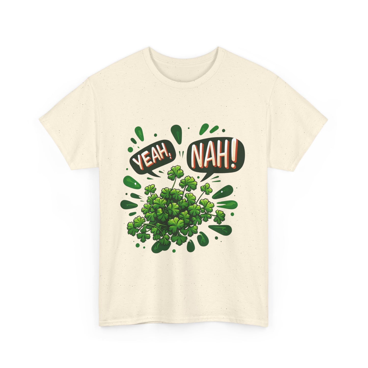 Yeah Nah to Coriander Unisex Heavy Cotton Tee