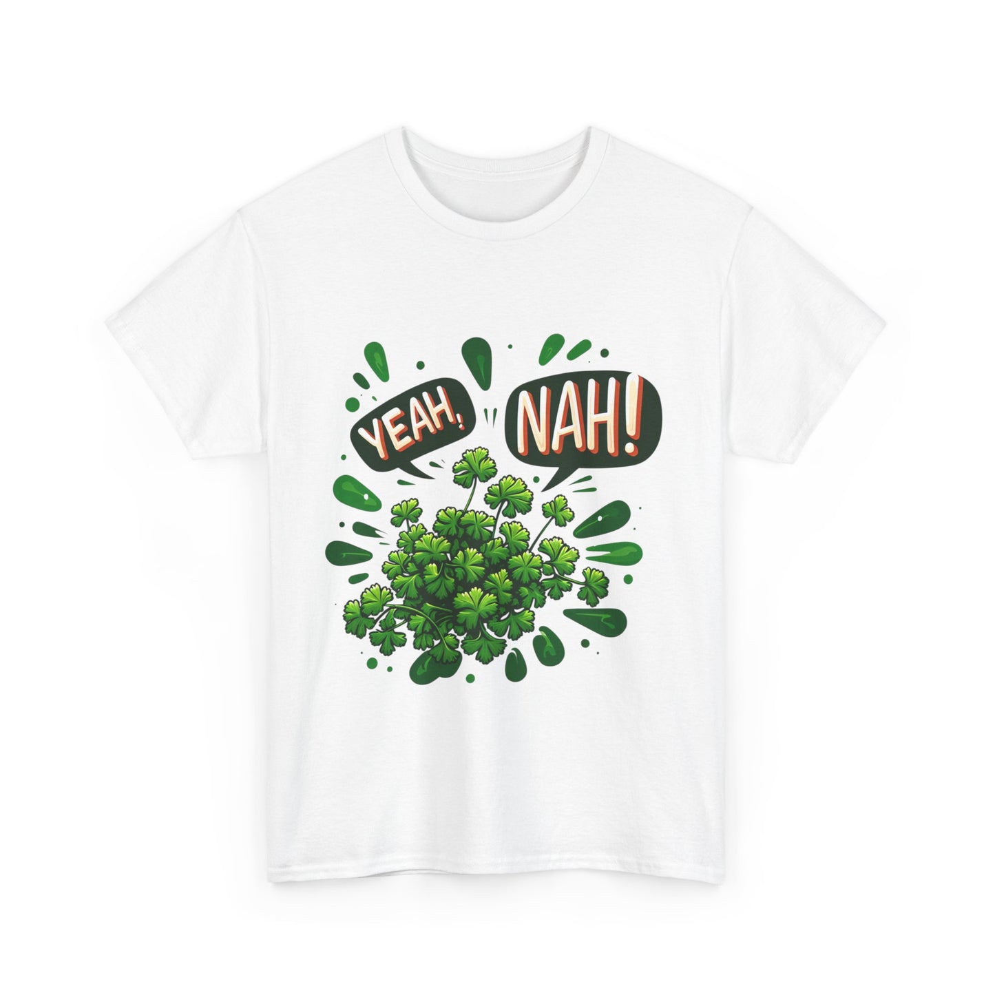 Yeah Nah to Coriander Unisex Heavy Cotton Tee