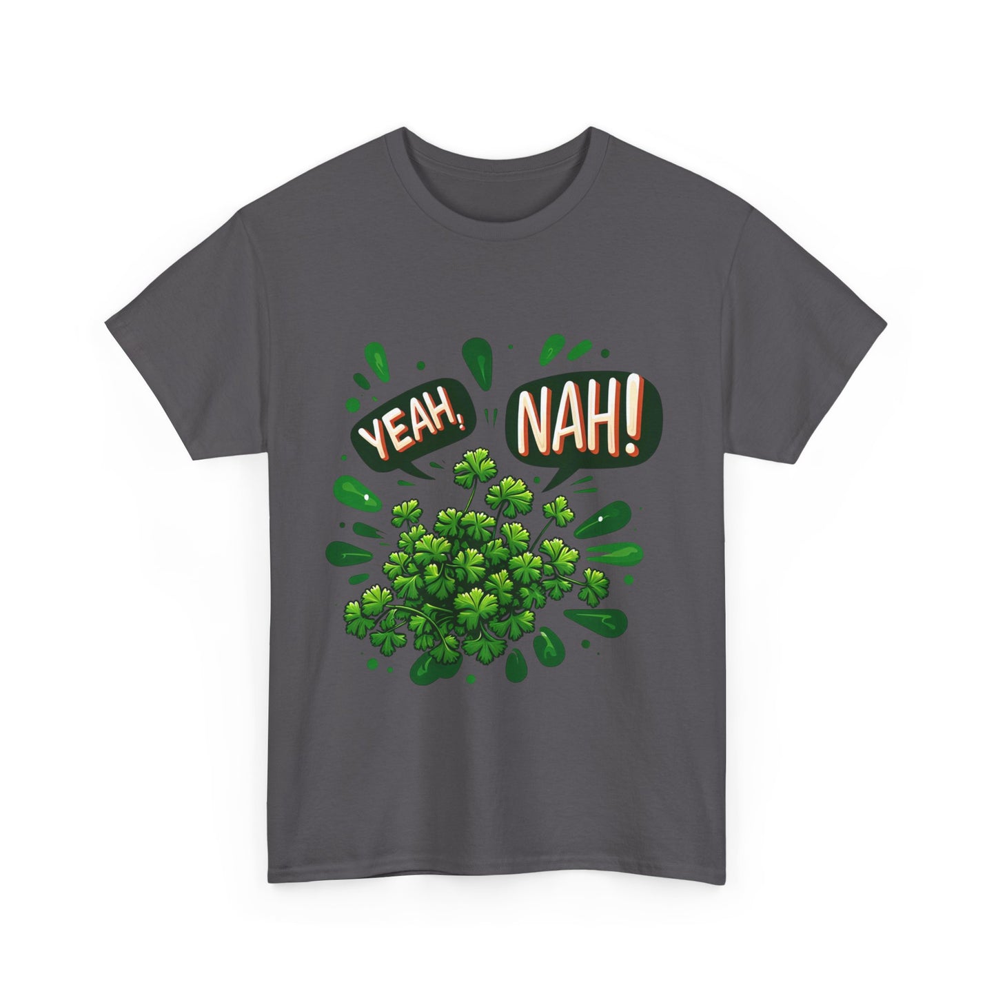 Yeah Nah to Coriander Unisex Heavy Cotton Tee