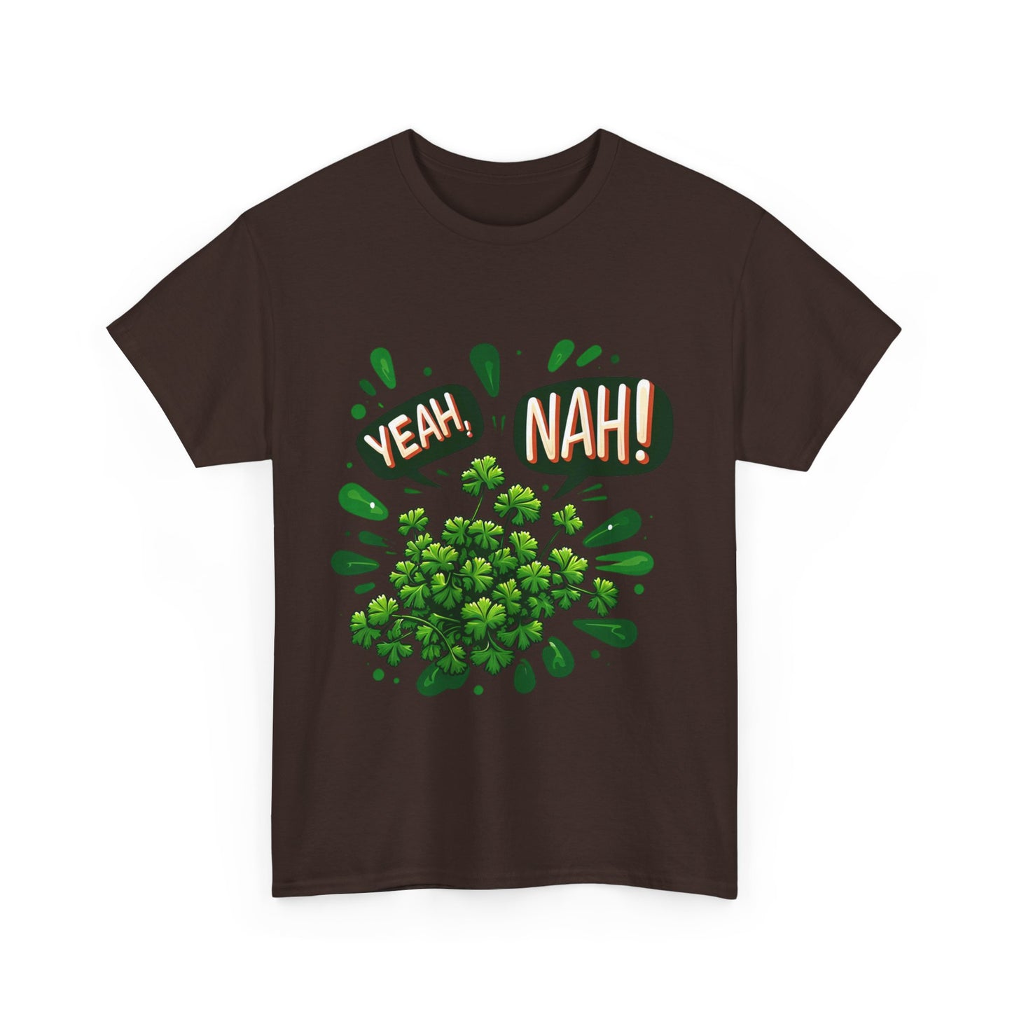 Yeah Nah to Coriander Unisex Heavy Cotton Tee