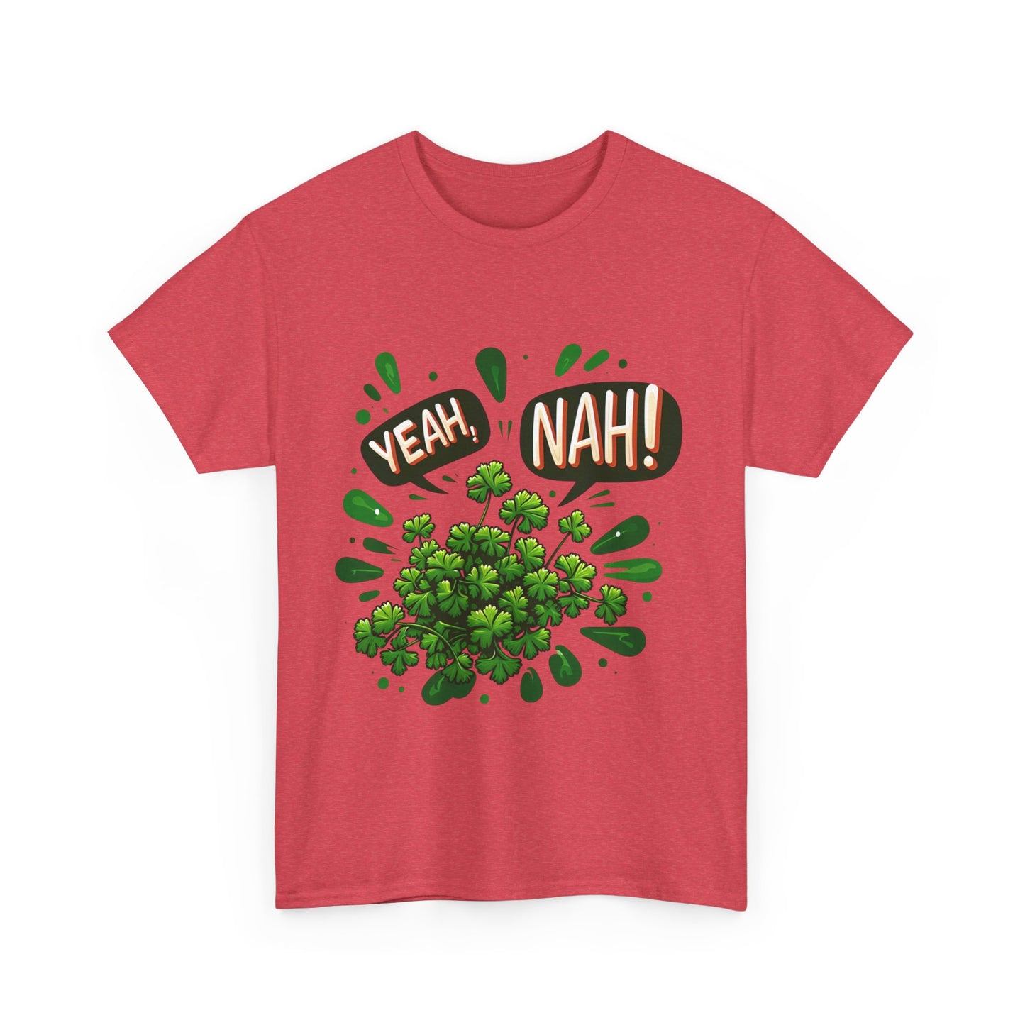 Yeah Nah to Coriander Unisex Heavy Cotton Tee