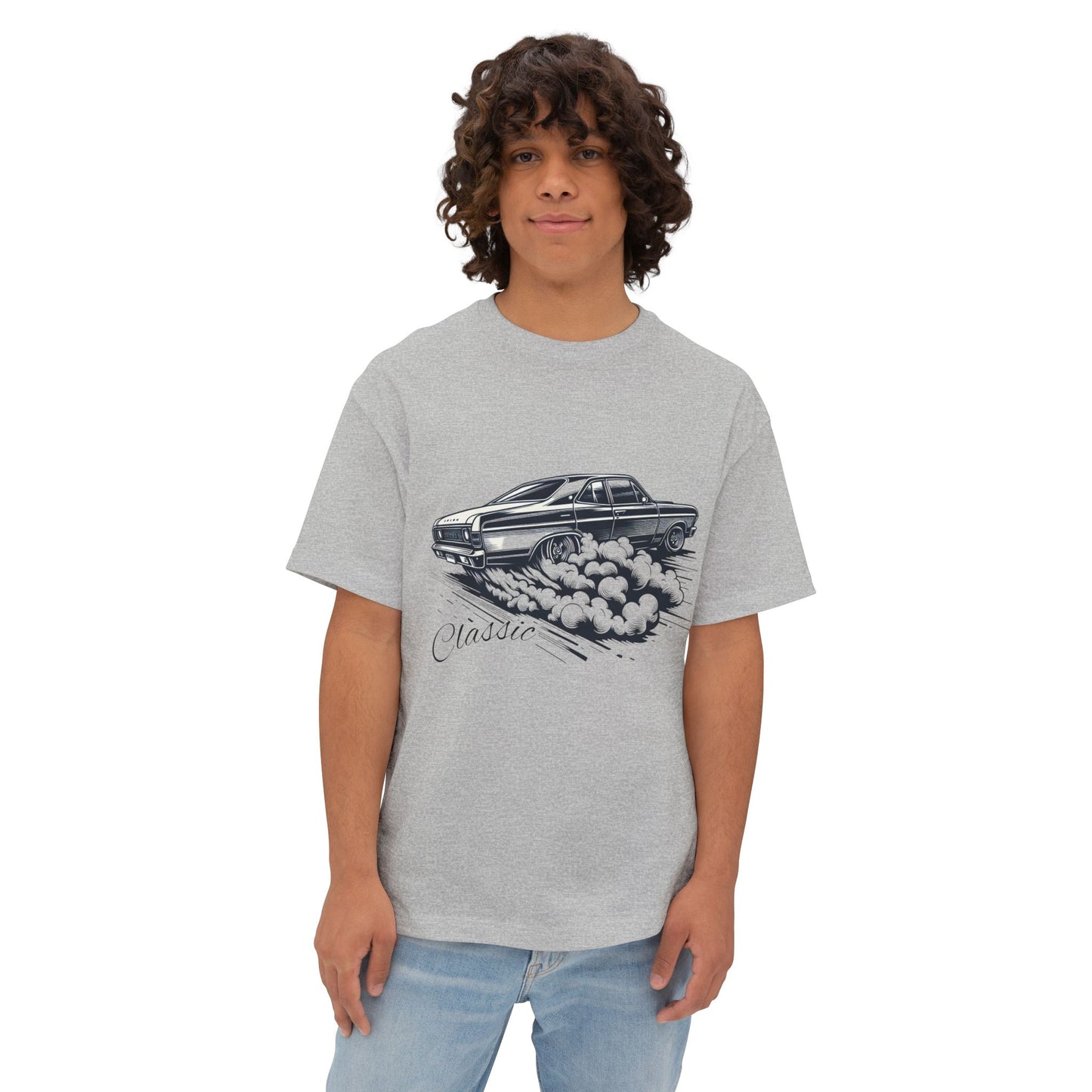 Classic Ford Car Oversized Tee