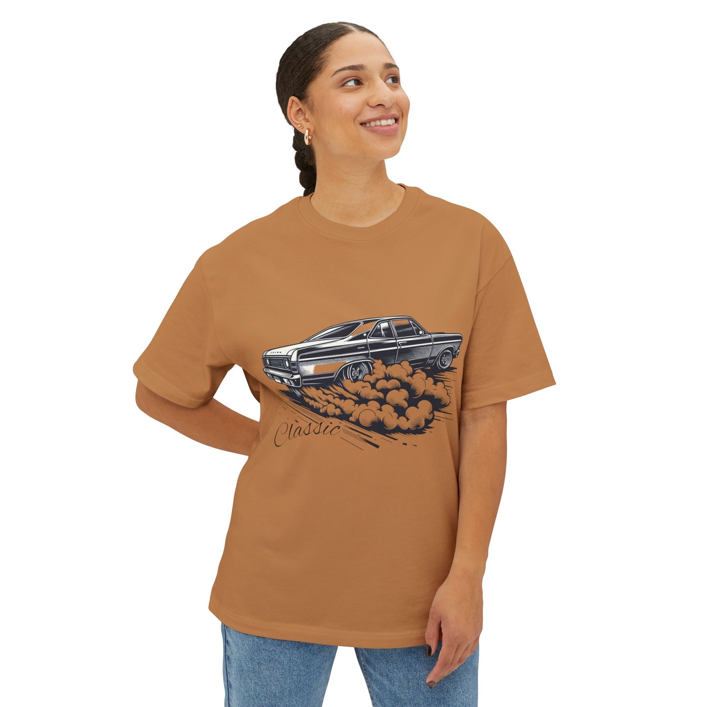 Classic Ford Car Oversized Tee