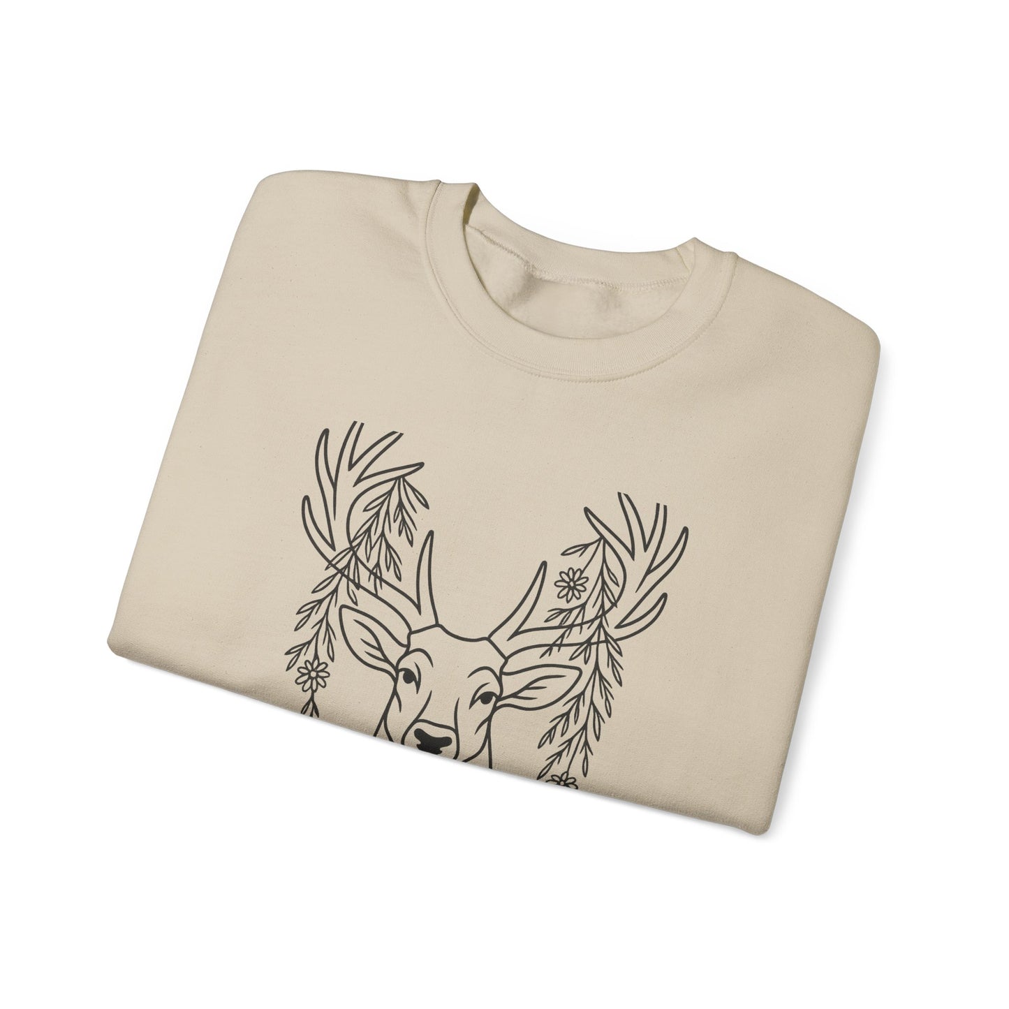 Deer Graphic Crewneck Sweatshirt - Unisex