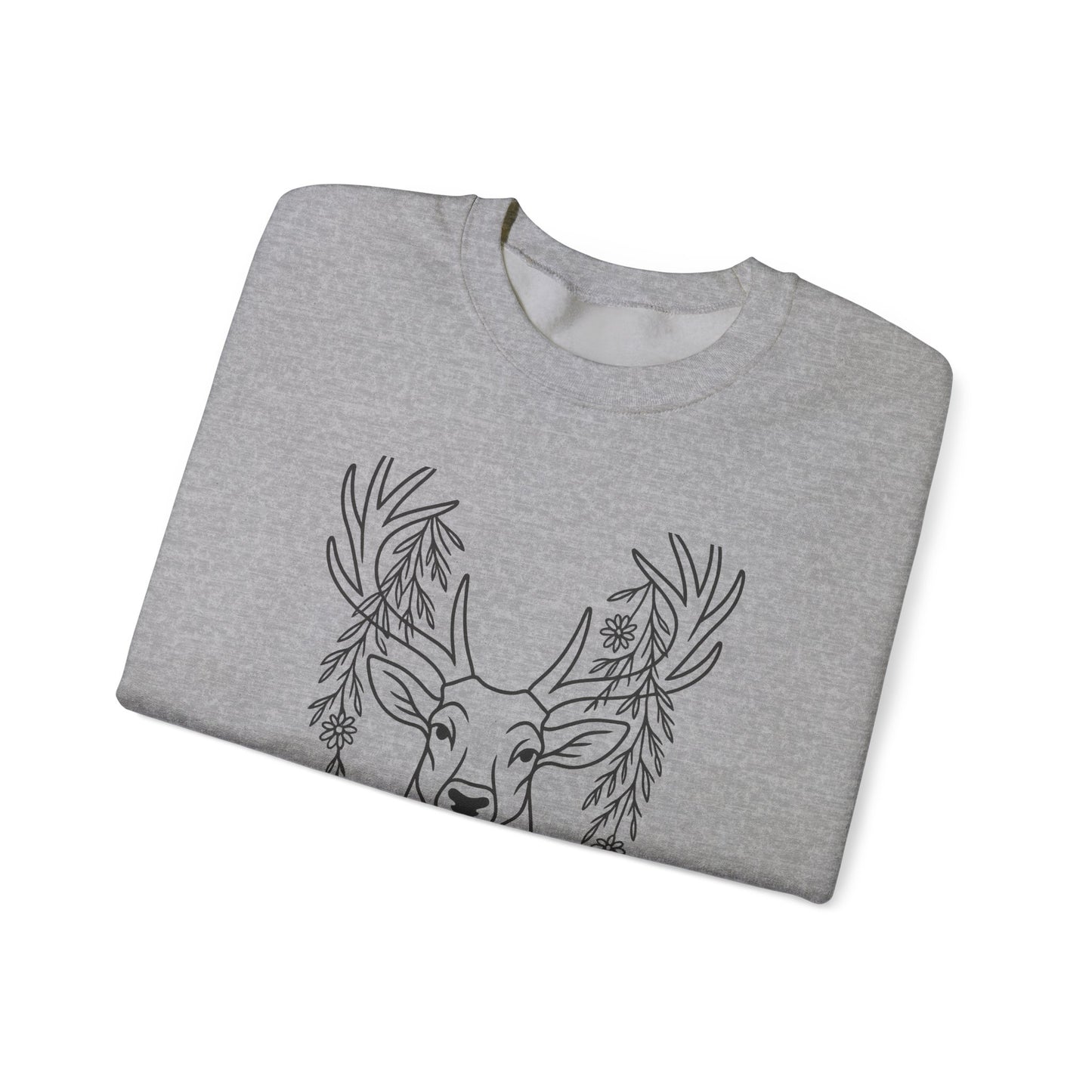 Deer Graphic Crewneck Sweatshirt - Unisex