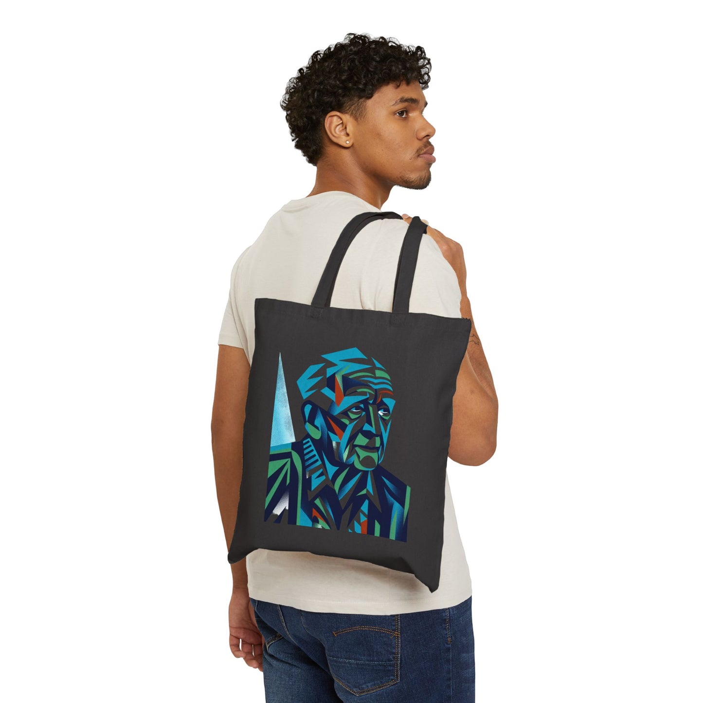 Artistic Portrait Tote Bag | Eco-Friendly Canvas Bag - Tote