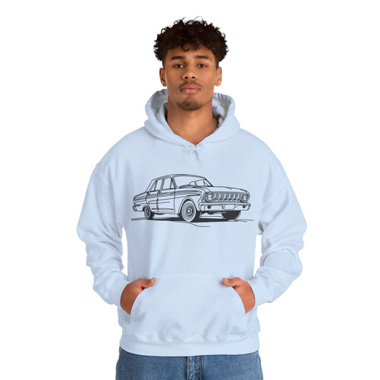 Classic Car Hoodie - Unisex Heavy Blend™ Sweatshirt with Retro Auto Design