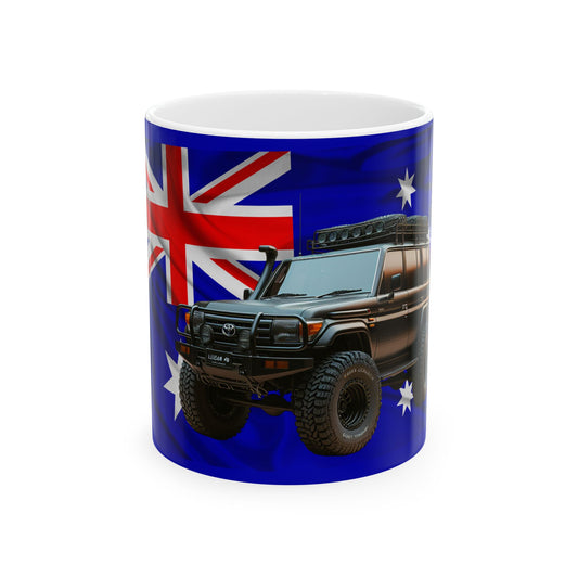 Aussie Toyota Landcruiser Ceramic Mug - 11oz & 15oz - Perfect for Outdoorsy Coffee Lovers