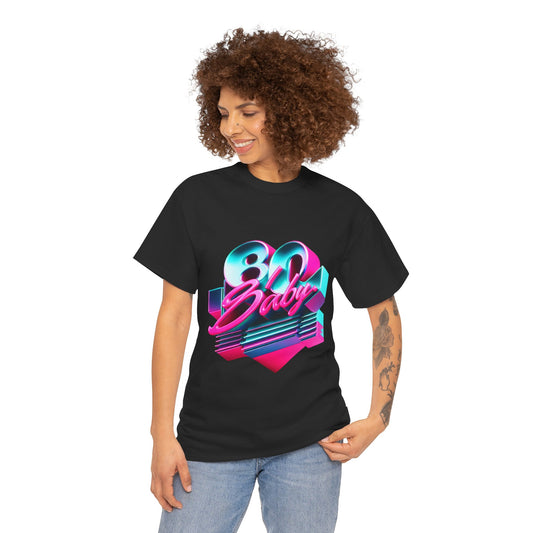 80s Baby Tee, Unisex Cotton T-Shirt