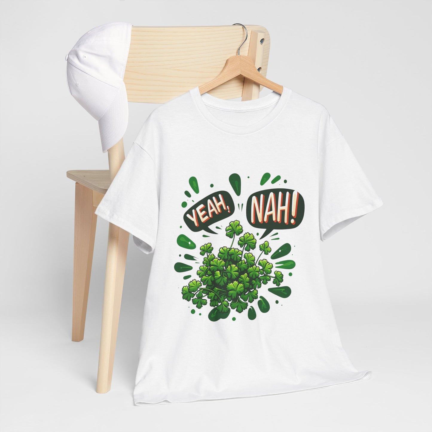 Yeah Nah to Coriander Unisex Heavy Cotton Tee