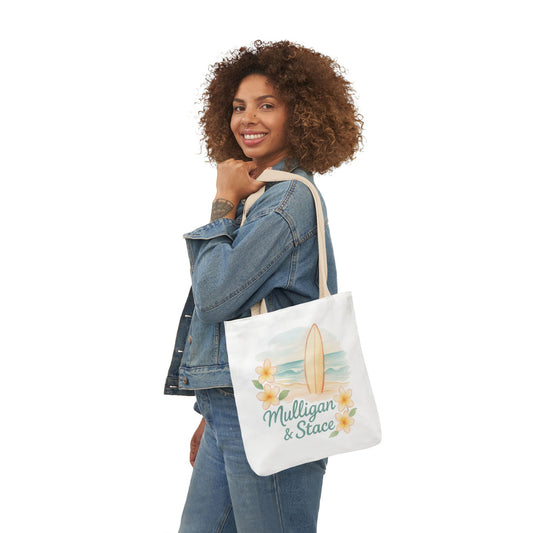 Mulligan & Stace Beach Canvas Tote Bag