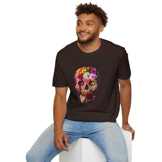 Floral Skull Unisex Graphic T-Shirt