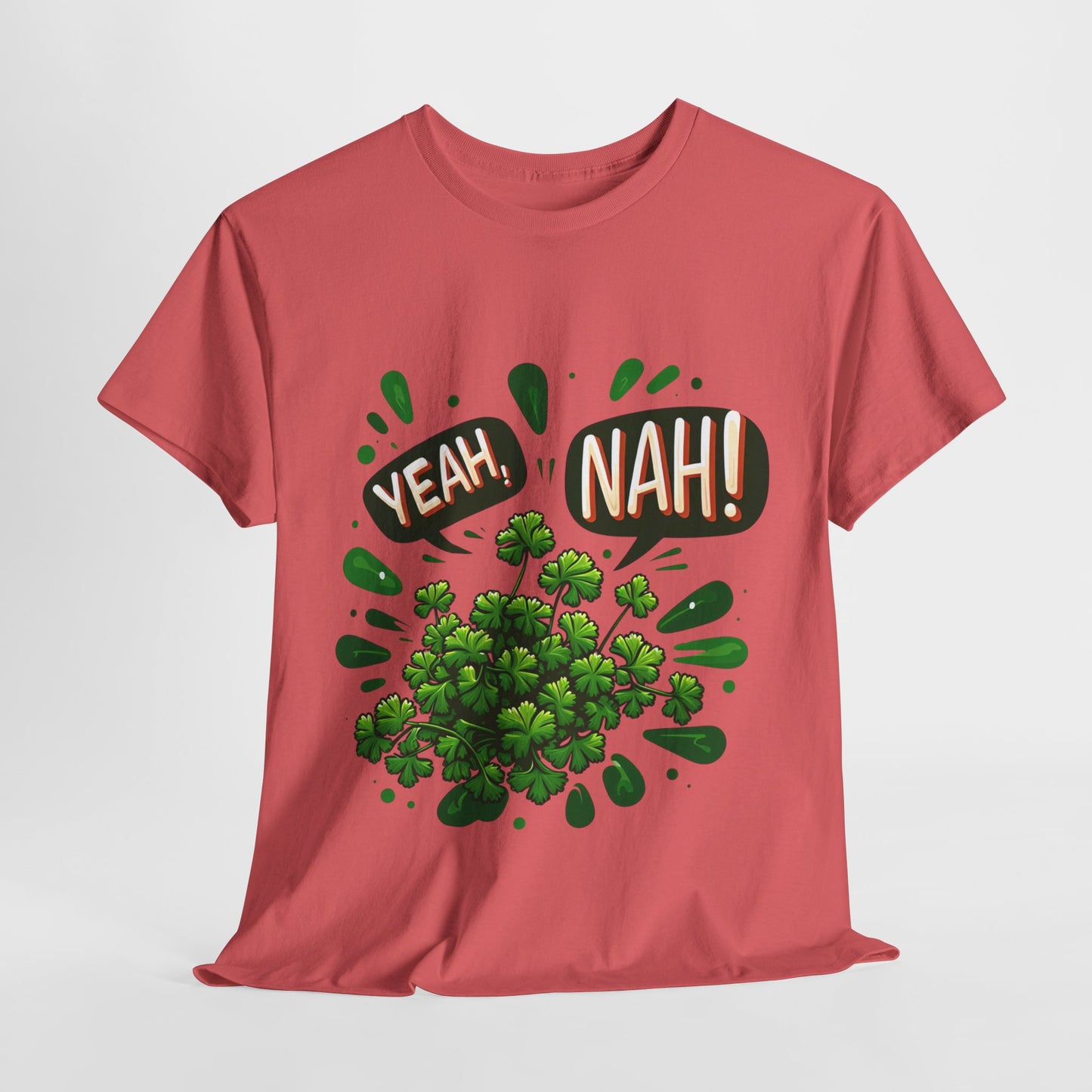 Yeah Nah to Coriander Unisex Heavy Cotton Tee