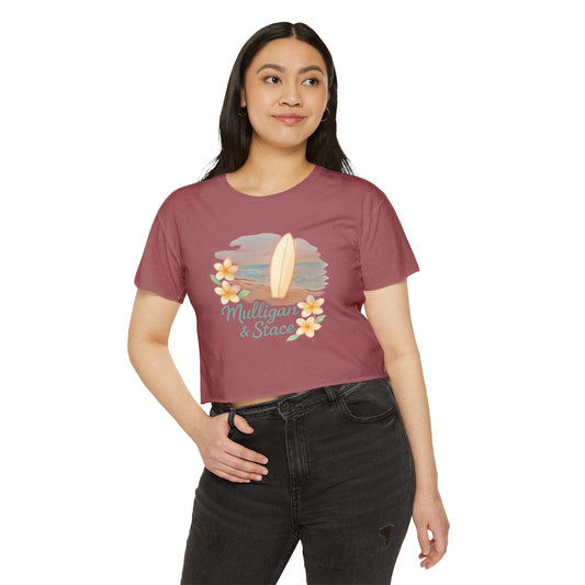 Beachy Floral Women's Crop Top