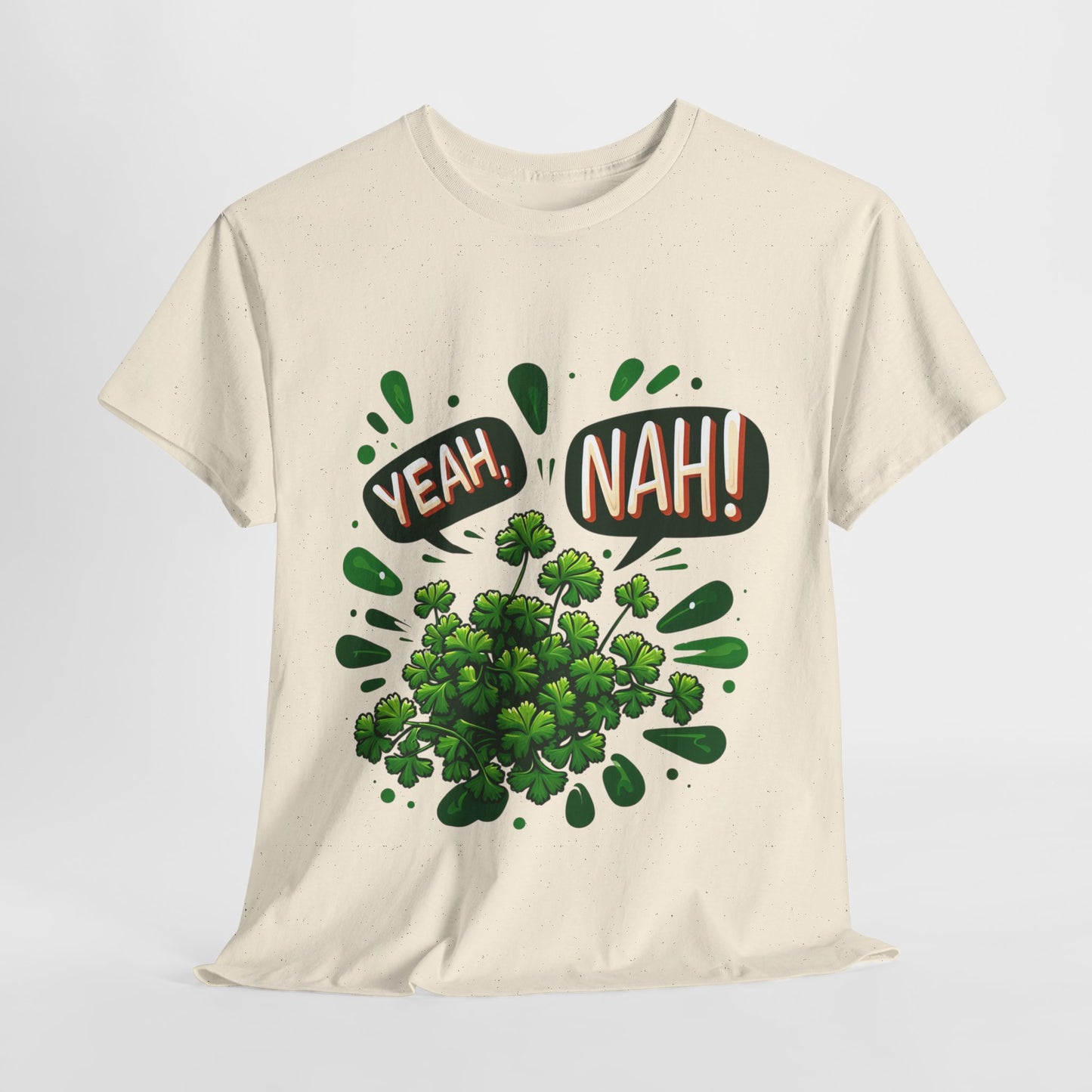 Yeah Nah to Coriander Unisex Heavy Cotton Tee