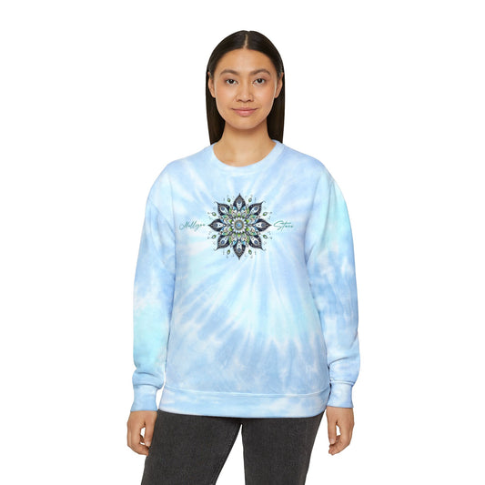 Unisex Tie-Dye Sweatshirt with Mandala Design