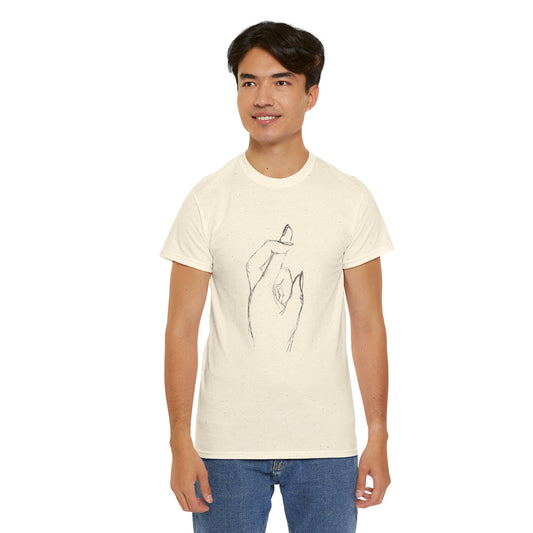 Fingers Crossed Unisex Heavy Cotton T-Shirt