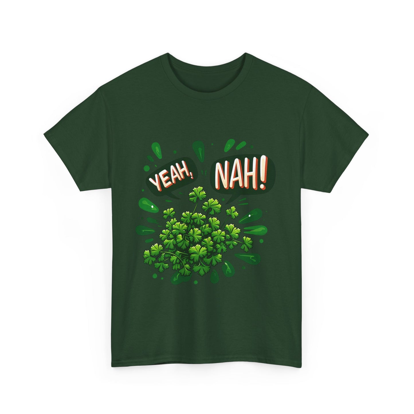 Yeah Nah to Coriander Unisex Heavy Cotton Tee