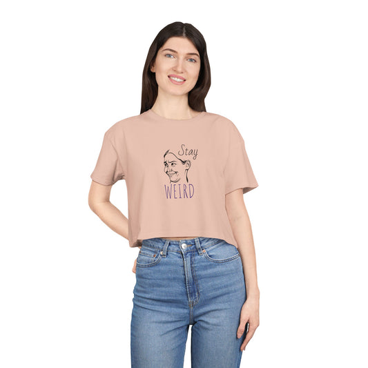 Stay Weird Crop Tee